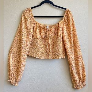 Yellow Floral Blouse